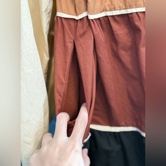 Colorblock Tiered Mini Dress - Picture 4 of 4